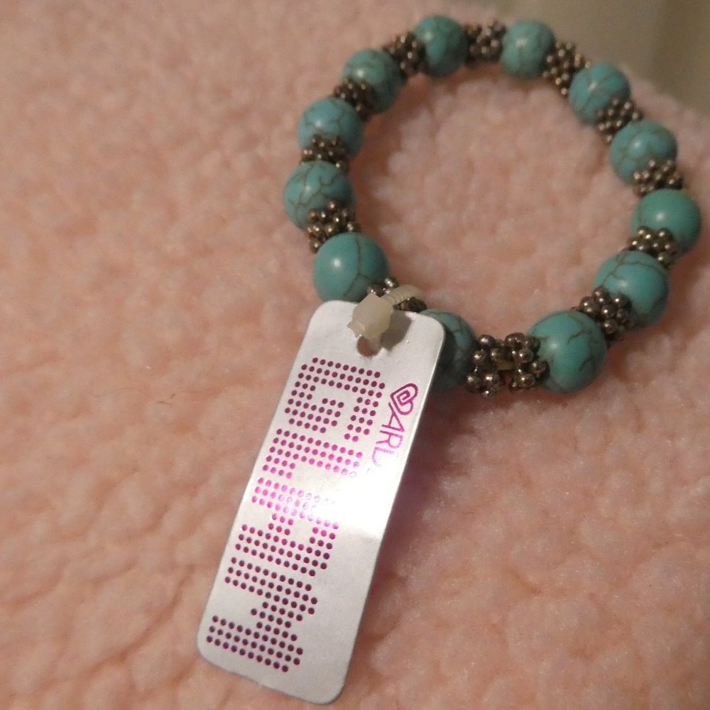ARDENE | Glam | Stretchy Turquoise Beaded Bracelet | BNWT